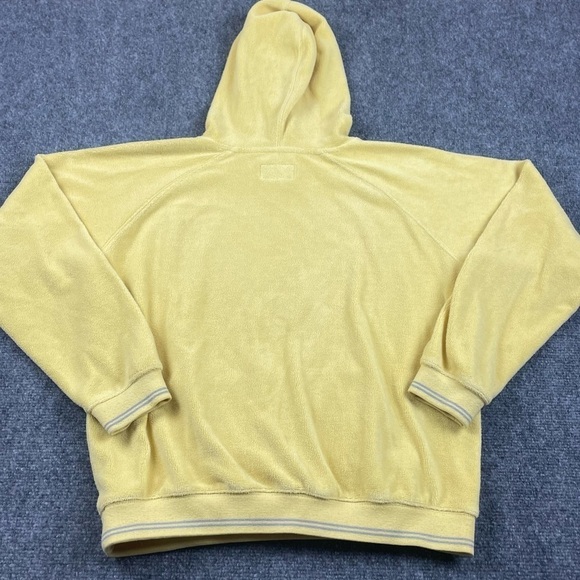 HORNY TOAD Yellow Fleece Hooded Sweatshirt size: Medium - Picture 7 of 7